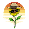 Sunflower Sunglasses Gardener Flower