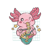 Funny Axolotl Ramen
