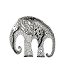 Elephant zentangle