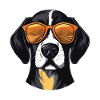 Beagle Dog Head Cool