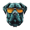 Mastiff Dog Head Cool