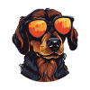 Dachshund Dog Head Dachshund
