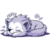 Sleeping Wolf - Sticker