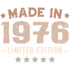 Made in 1976 Birthday Gift 1976 Vintage 1976