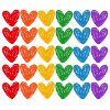 LGBTQIA rainbow hearts