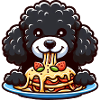 Black Poodle and Lasagna Comic