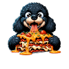 Black Poodle Loves Lasagna Comic