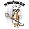 Herdmännchen - Erdmännchen mit Kochlöffel