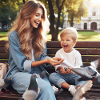 Mutter und Sohn