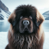 Newfoundland in the snow