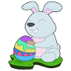 Oeuf de Pâques lapin