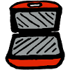 Grille de contact rouge