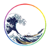 Rainbow Wave Circle