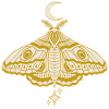 Witchy Cute Celestial Moth