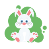 Cartoon Hase Splash