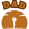 Dad Little Son Brown