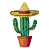 Cactus with sombrero
