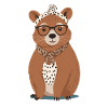 Drôle Capymama Capybara Mère Design