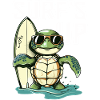 Surfing Turtle Surfer Gift