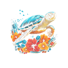 Respect The Ocean Surfer Diving