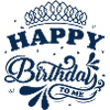 Joyeux anniversaire à moi Couronne