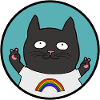 Pride Black Cat Rainbow