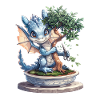 Dragon Bonsai Japanese Kawaii