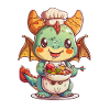 Dragon Ramen Japanese Kawaii