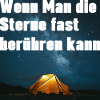 Camping under the stars