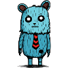 Blue Business Bear