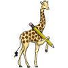 Giraffe Student Pencil School