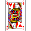 Queen of Hearts Playing Card