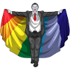 Vampire Halloween Rainbow Cloak
