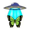 Butterfly, Spaceship, Space