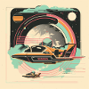 poster rétro-futuriste 2060