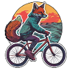 Renard Vélo Vélo Vélo Animal Renards