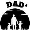 Dad² 2 Sons Black
