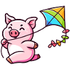Breezy Piglet's Kite Adventure