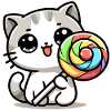 Sweet Whiskers: The Candy Cat