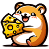 Cheesy Chomper: The Delightful Hamster
