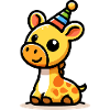 Partyspots: Die feierliche Giraffe