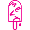 Ice cream- Pink/ is melting
