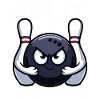 Split Happens Bowling Sjov bowlingkugle to kegler