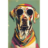 "Bohemian Pup Chic Poster"