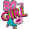 80s Girl Roller Skate