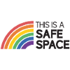 LBGTQIA+ Safe Space Pride Month Aufkleber