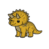 Triceratops Baby, cute dinosaur design