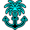 Palme Anker Herz Liebe