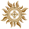 The golden Celtic cross.