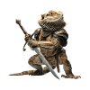 Bearded Dragon Knight Medieval